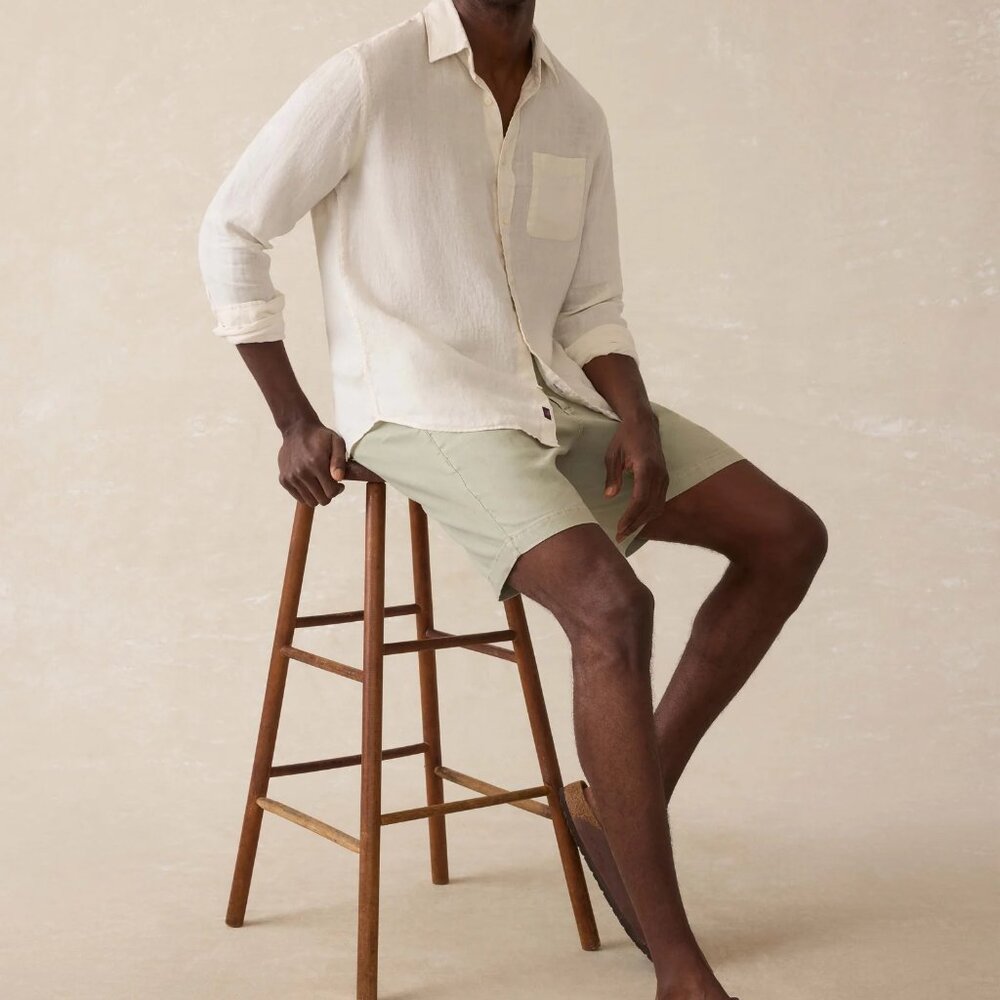 Faherty Laguna Linen Shirt, Size M